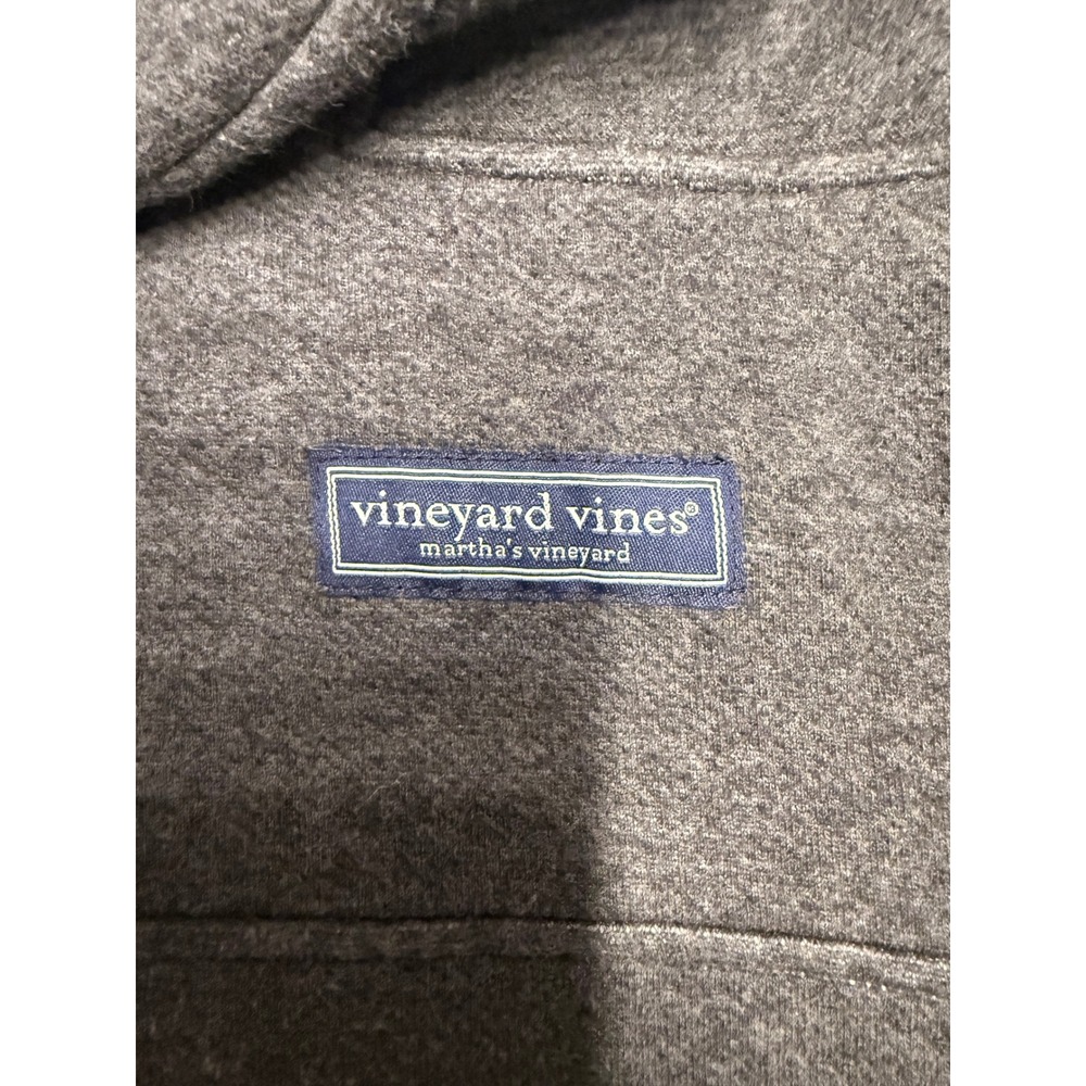 Vineyard Vines Mens Shep Fleece Hoodie Gray Small 1K002461 - Picture 3 of 10